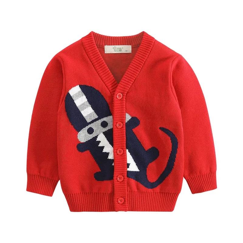 2018 Áo khoác thời trang bé áo len thiết kế Red trẻ em may cho trẻ em