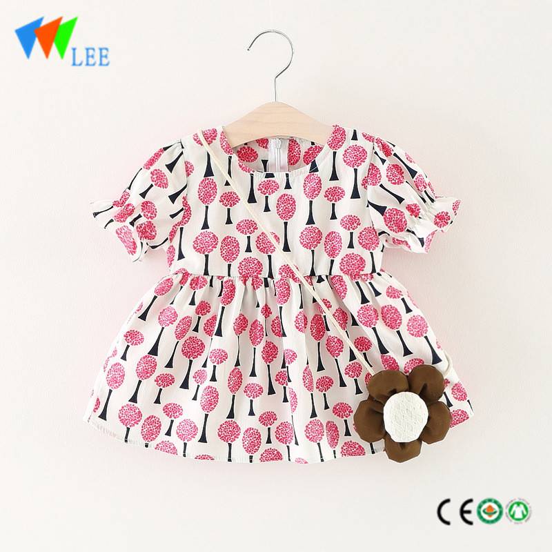 New Delivery for Girls Autumn Coats - short sleeve baby girls children latest fashion dress prints ruffle with accessories designs – LeeSourcing