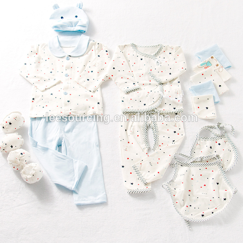 Good quality cotton many pieces cheap newborn baby clothing set