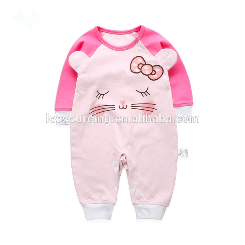 Wholesale infant one piece bodysuit 100% cotton newborn baby romper high quality romper
