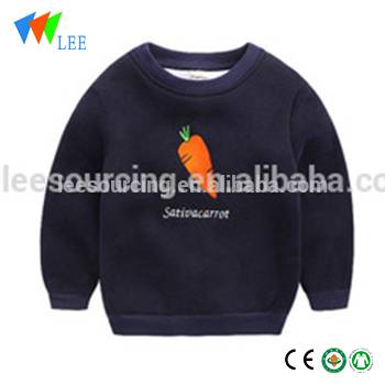 Wholesale Kids Outfit Long Sleeve Cropped Cotton Boy Sweatshirts