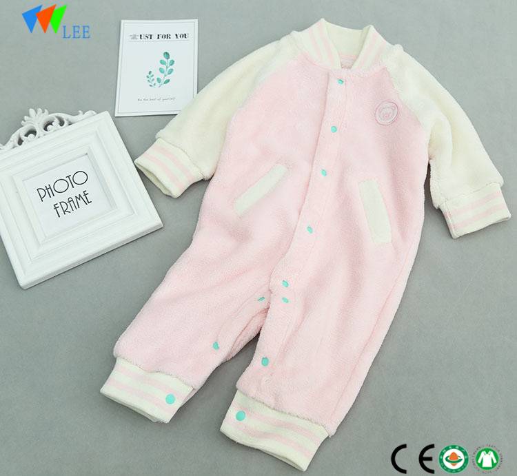 OEM/ODM Factory Kids Boys Camo Pants - wholesale hot sale Coral velvet baby clothing romper long-sleeved comfortable baby rompers wholesale baby clothes – LeeSourcing