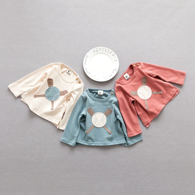 Wholesale Knitted kids tops icing baby long sleeve latest design organic cotton t shirt