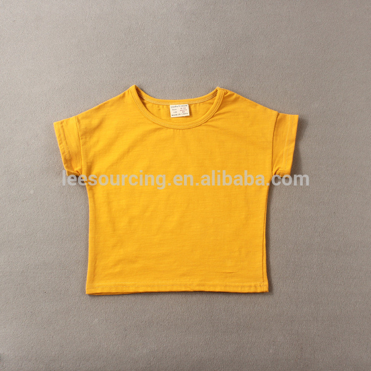 Chinese wholesale Kids Girls Leggings - Wholesale Children Baby Clothing Custom 100% Cotton Blank Kids T Shirt – LeeSourcing