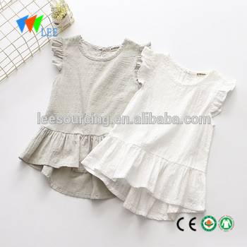 girl cotton one piece dress fishtail dress