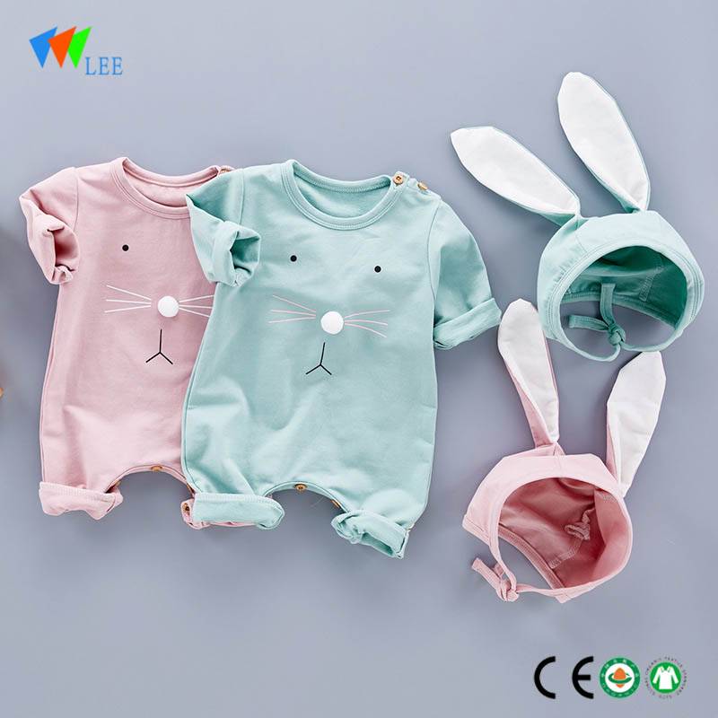Factory supply Fashion design baby fashion romper thick soft organic cotton baby romper wholesale baby clothes