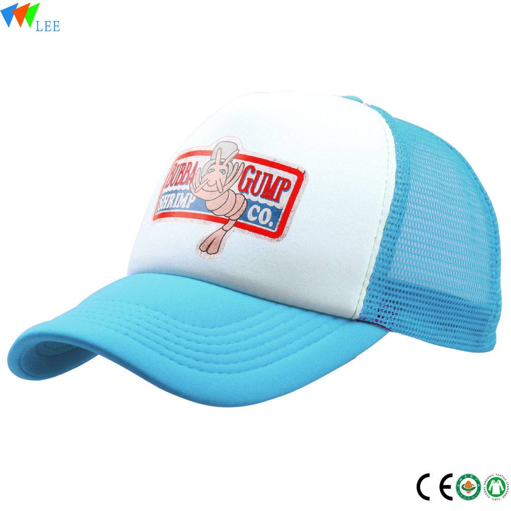 Custom promotional printed baseball cap full mesh baseball cap