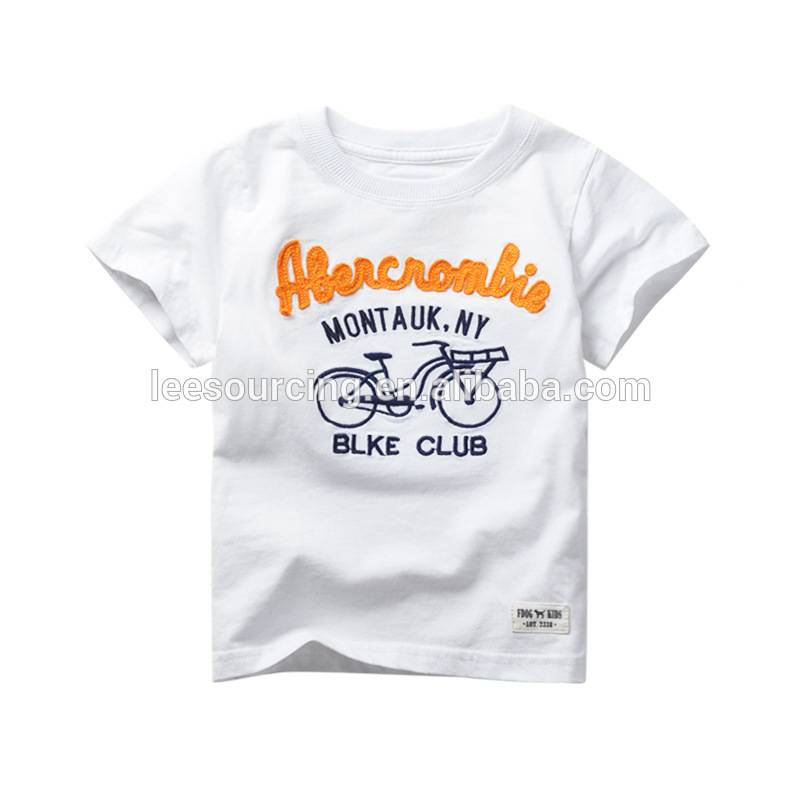 wholesale 100% cotton latest t shirt designs kids for summer boy t shirt
