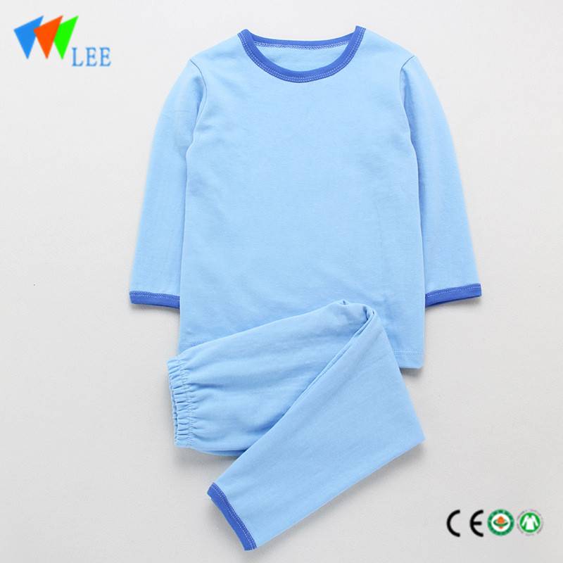 Organic cotton baby kids girls clothing sets comfortable home pajamas