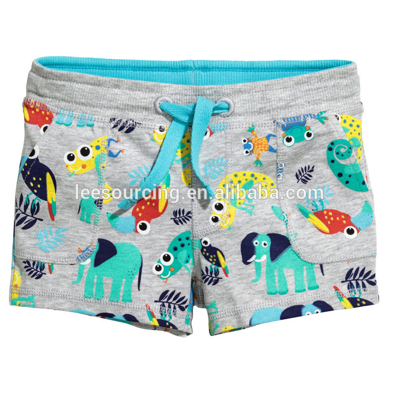 Fashion girl 100% cotton printing shorts cute toddler floral shorts kids beach wear wholesale