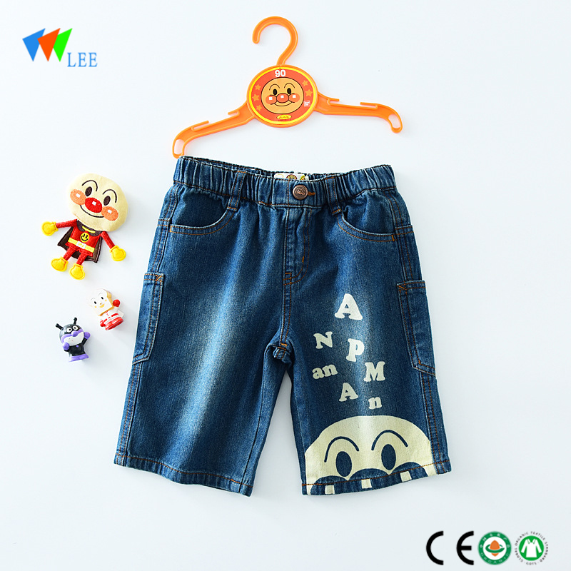 china manufacture fashion style jeans summer cartoon boys baby shorts wholesale
