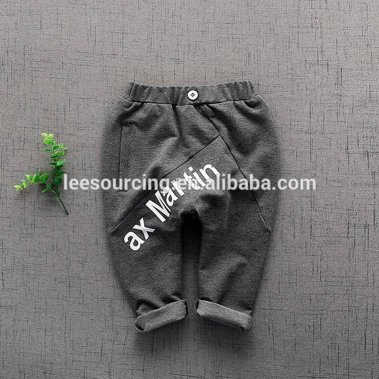 New design fashion baby boys pants soft cotton trousers kids harem pants for spring