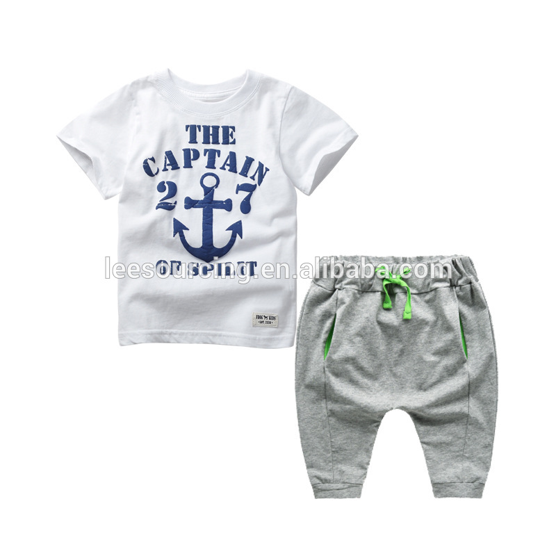 Good Quality shirt short Pant - Summer cotton printing t-shirt and shorts boys children clothing set – LeeSourcing