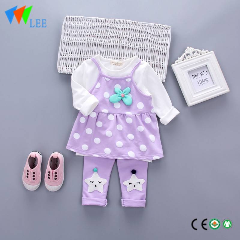 Low price for Long Sleeve Girls Dress - baby girls spring babies long sleeve prints drees long pants cartoon 100 % cotton babies outfit sets – LeeSourcing