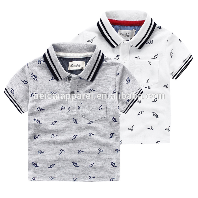 tehase pakkumise sport uue mustri t-särgid pehme polo T-särk casual poisid lapsed polo T-särk