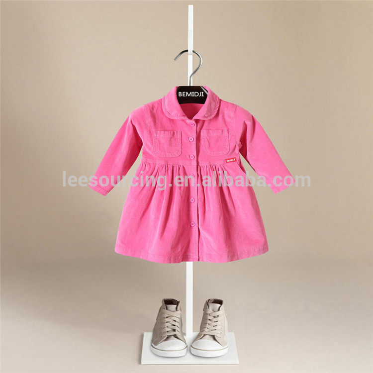 18 Years Factory Boy Sports Suit - Winter warm corduroy girl pink picture of children casual dress – LeeSourcing