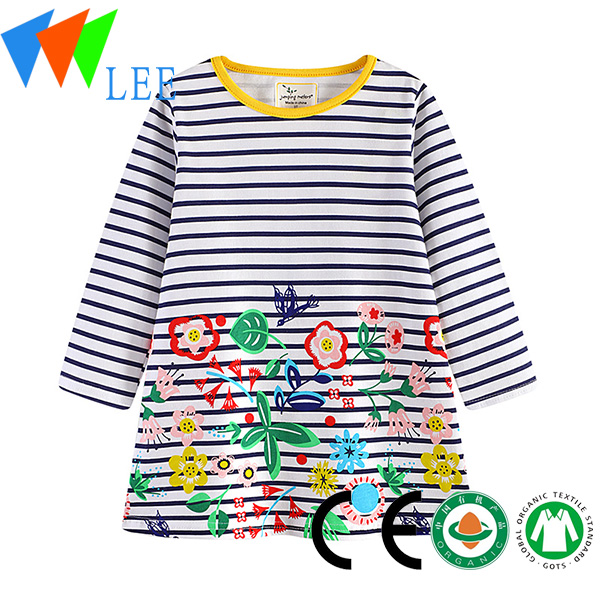 Chinese Professional Baby Girl Underwear - flower printing children dress/4 year old girl dress/cotton one piece girls dresses – LeeSourcing