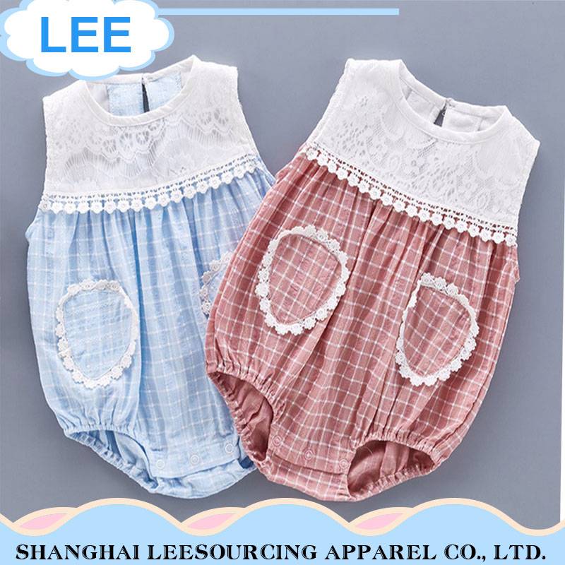 New design vintage-style Cute 100% cotton Baby suits