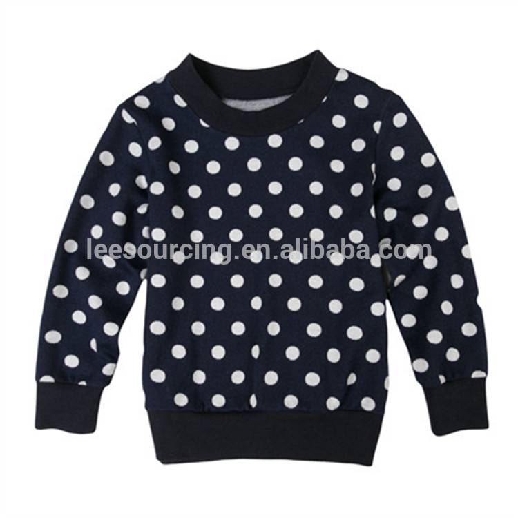 High Quality Summer Boy Short Pants - Hot sale long-sleeved knitted polka dots kids sweater – LeeSourcing