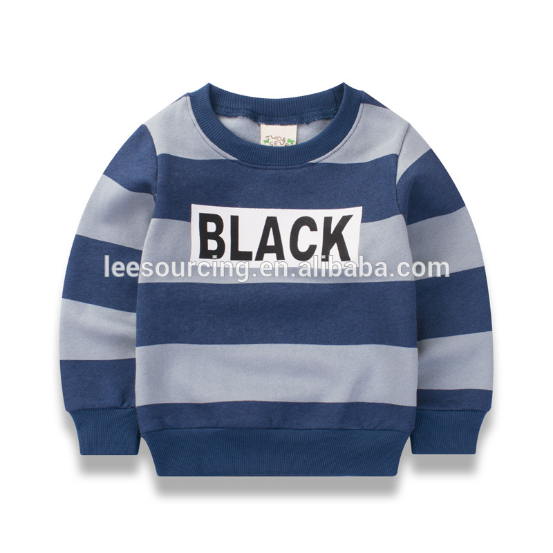 Good Wholesale Vendors Boys Casual Set - New pattern stripe new design boys kids sweatshirt – LeeSourcing