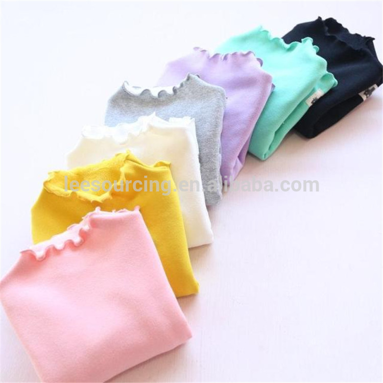 Wholesale basic Style Girls Cotton T Shirt Kids Plain Tee Manufacturing