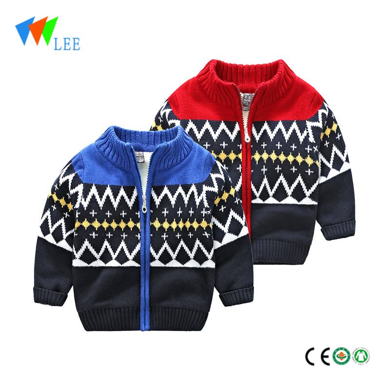 children boutique kids cardigan knitted sweater design for boys wholesale