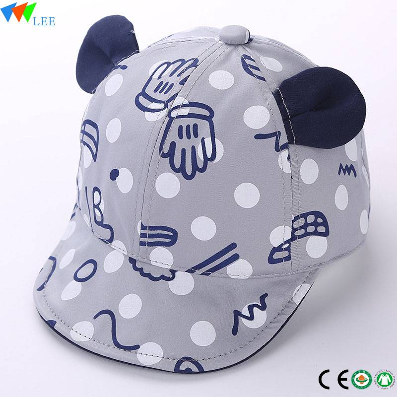 Hot New Products Clothes Baby Romper - Custom leather patch strap 100% cotton baseball cap 5 panel dog ear cap – LeeSourcing