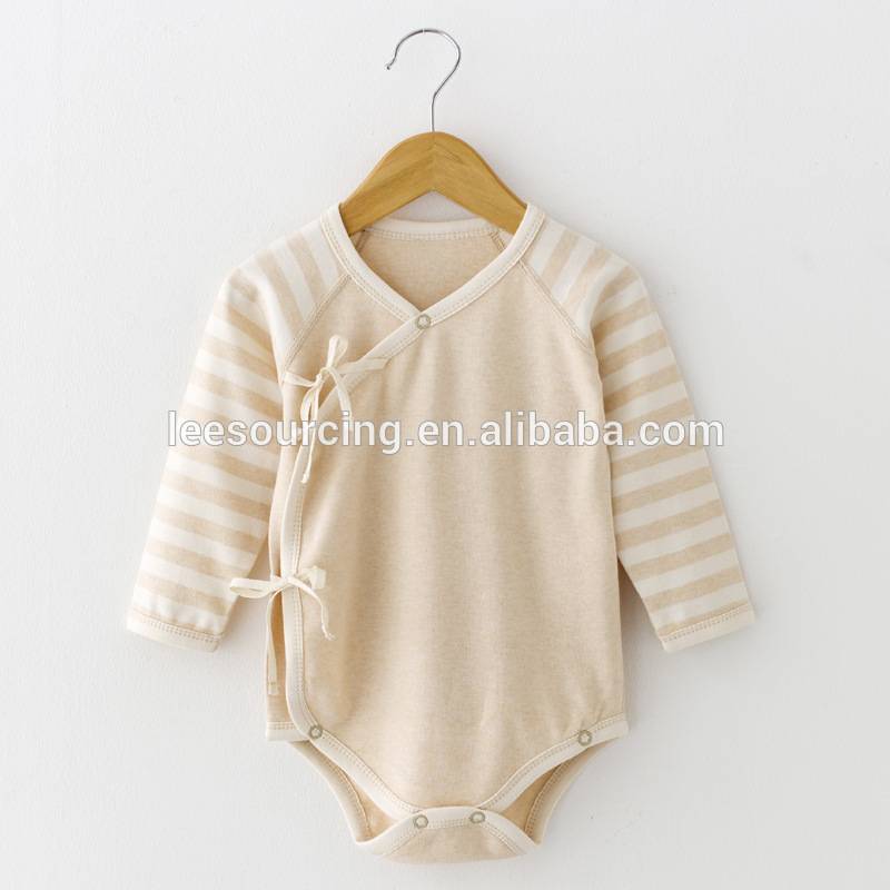 Long sleeve high quality baby bodysuit baby clothes organic