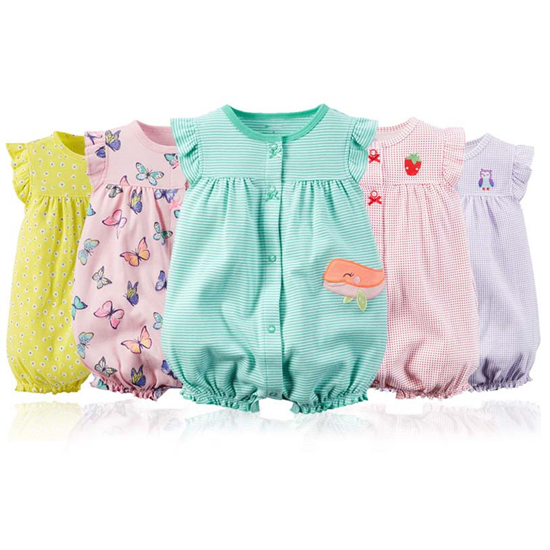 Cap Sleeve Onesie Infants Toddlers Bodysuit Baby Girl Romper