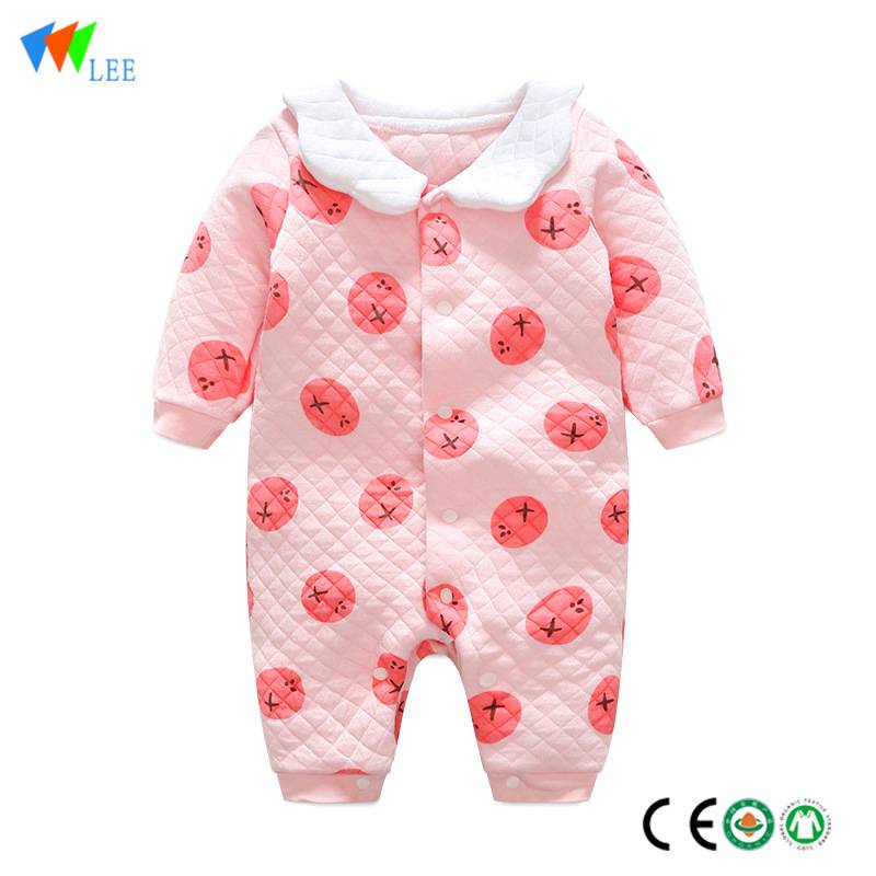 New design baby fashion romper cotton long-sleeved suitable baby body romper wholesale