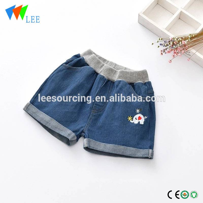 Wholesale summer cool jeans shorts for baby girls cute hot shorts