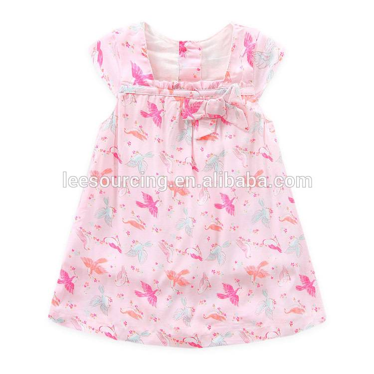 Мода лето елек памук бебе фустан бебе самовила се облекуваат