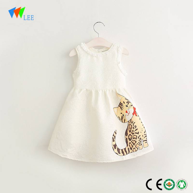 Китай произвежда нова мода бебе момиче дрехи рокля на едро най-новите деца се обличат дизайн
