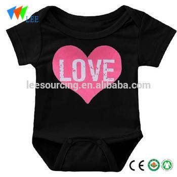 Cheap PriceList for Girls Running Shorts - Cotton short sleeve black bodysuit baby rompers carters – LeeSourcing