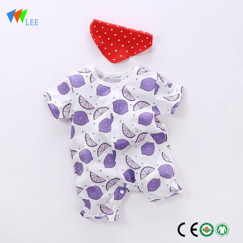 New Fashion Design for Boys Jeans Suit - wholesale new baby romper cotton short-sleeved suitable girls kids romper – LeeSourcing