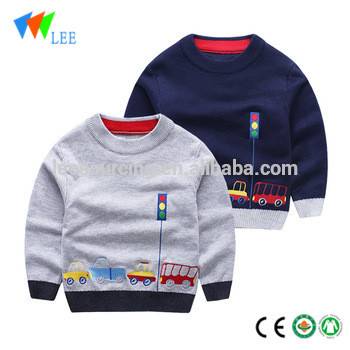 New baby sweater design round collar for children winter wear