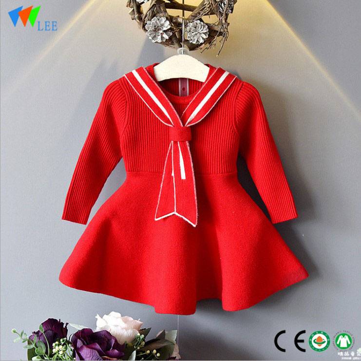 Fashionable style beautiful party dress baby girl casual dress