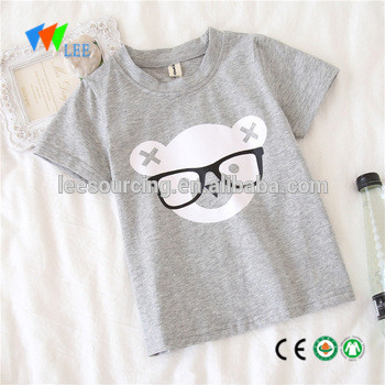 Cotton Baby Short Sleeve T-shirt Custom Print O-neck Children T-shirt