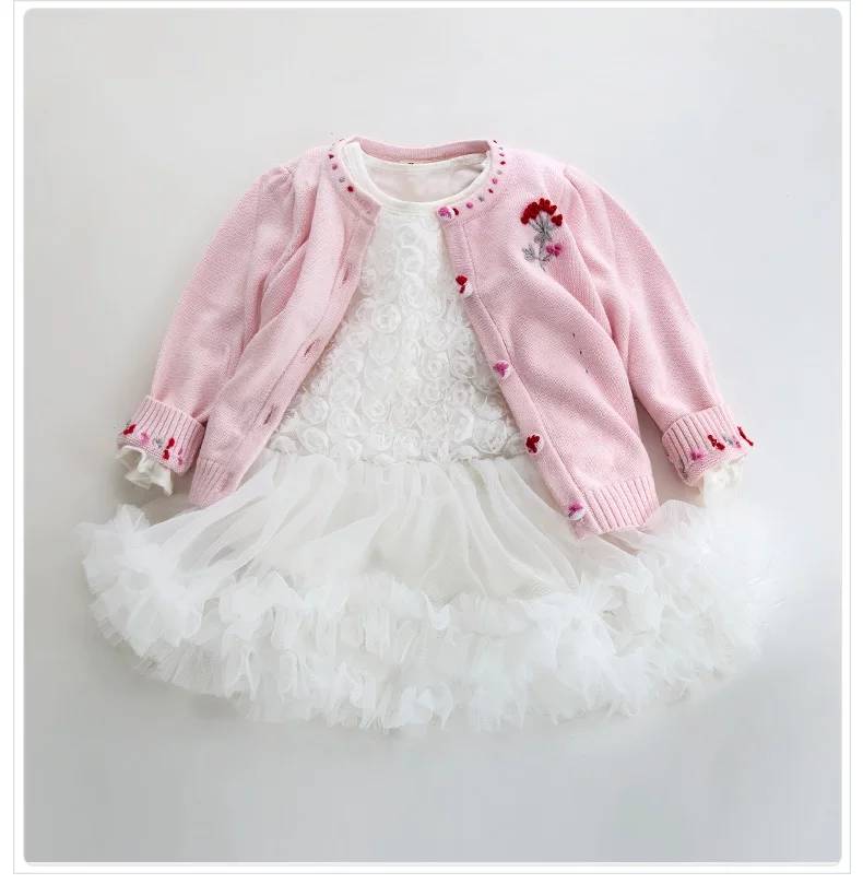 Kina Klær Factory Høst Vinter Baby Girl Skjørt til barn Frocks Motiv Princess Kids Fashion Bursdag Dress