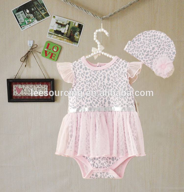 Wholesale kids baby clothing girls dresses one piece new born baby girl romper sets
