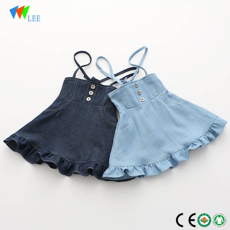 china style baby jeans kid dress dresses wholesales good girl children dress