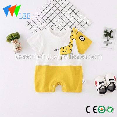 2018 new style romper short-sleeved baby romper soft baby cotton romper