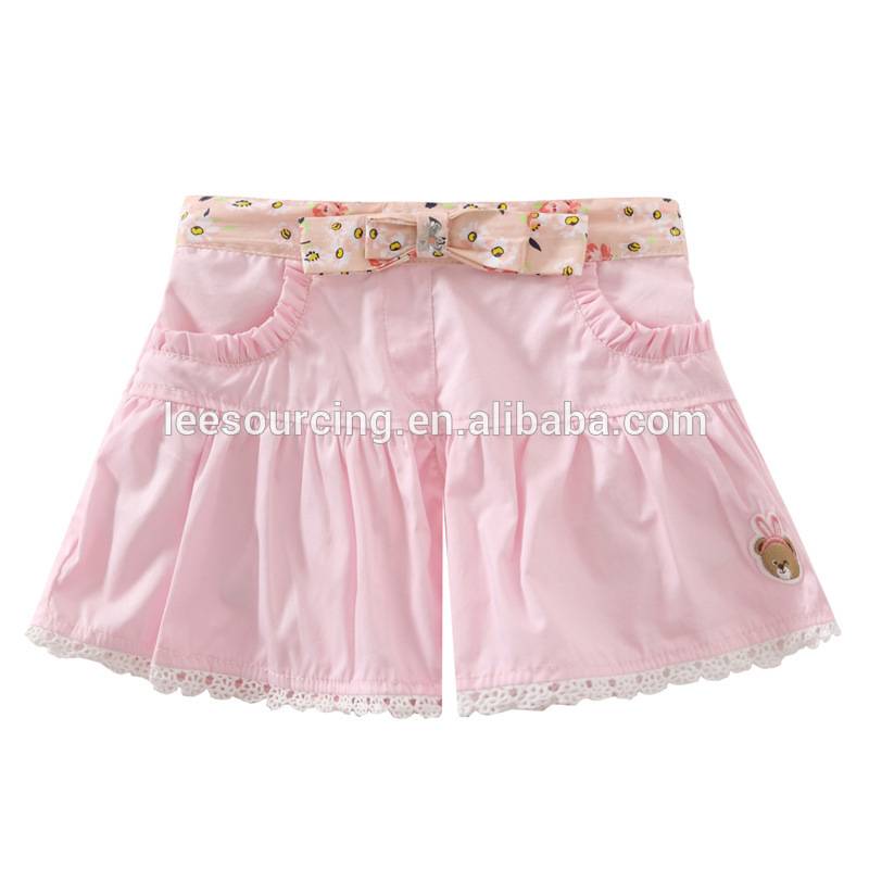 Free sample for Kids Elastic Waist Pants - Wholesale bowknot icing ruffle pants baby girl shorts baby harem pants – LeeSourcing
