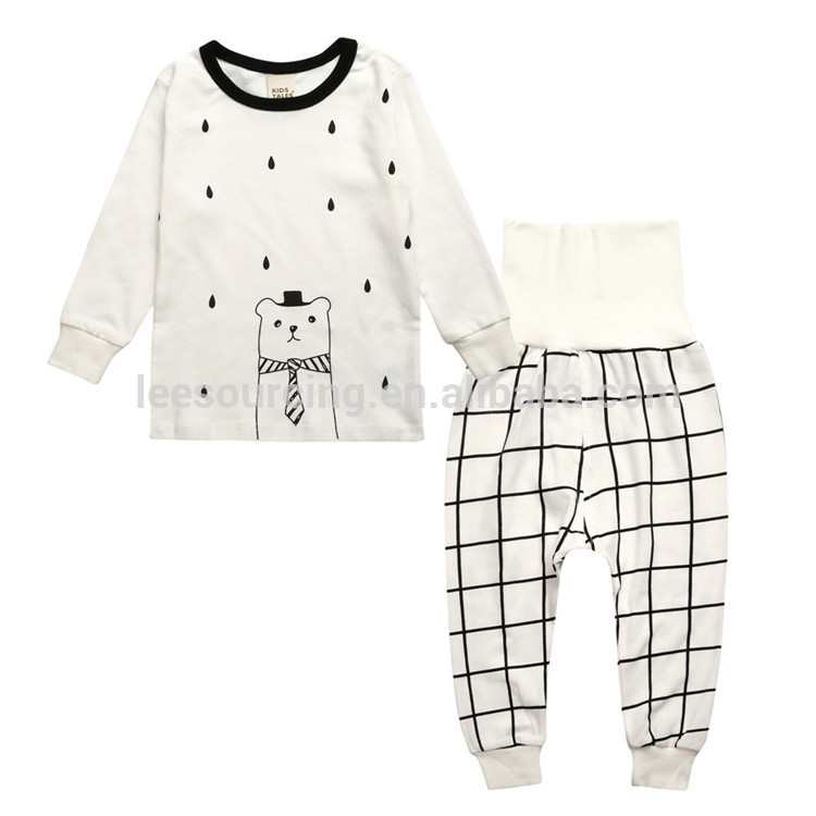 OEM China Kid Down Jacket - High quality cotton printing newborn baby boy clothing 2 pcs set – LeeSourcing