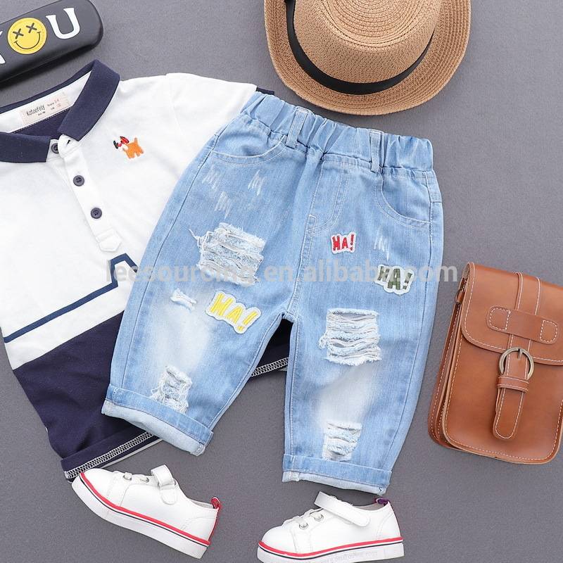 Factory Free sample Kid Clothes Coat Solid - Wholesale soft summer denim boys short pants – LeeSourcing