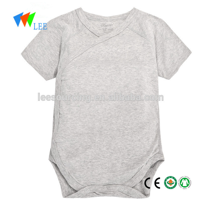 Wholesale high quality organic cotton baby bodysuit