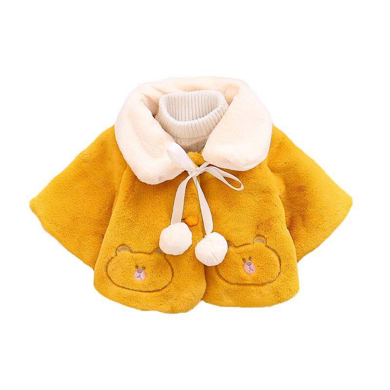 Високо качество модни детски вълнени бебе палто момиче Lovely едноредно палто