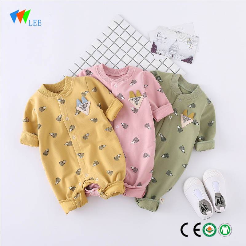 Factory wholesale Baby Wear - branded newborn fashion 3/4 sleeve infant romper organic cotton knit plain baby rompers – LeeSourcing