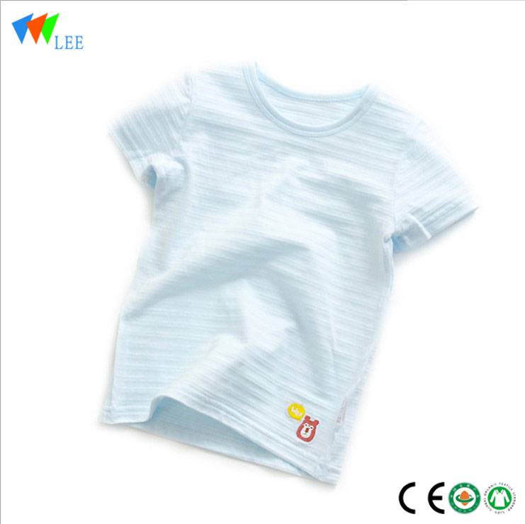 Made-in-China novo modelo 100% de algodón orgánico doce nena camisetas