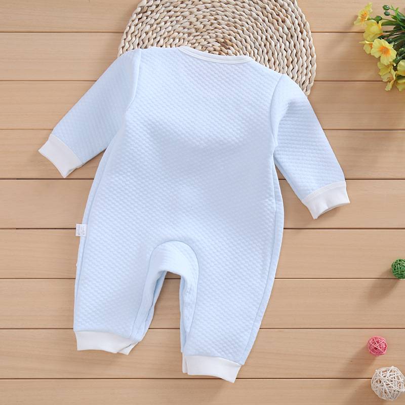 spring autumn winter long sleeve newborn plain 100% cotton clothes wholesale baby rompers